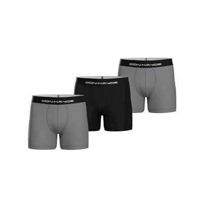 PREMIUM MODAL 2 ANTRASİT GRİ 1 SİYAH ERKEK BOXER SHORTS 3LÜ MIX