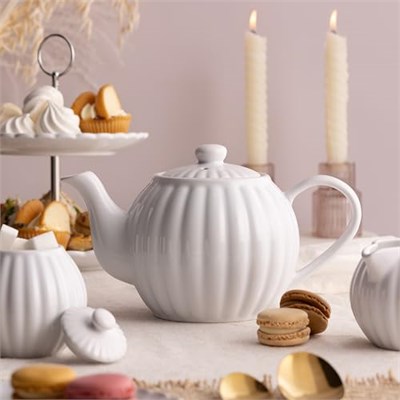 Price & Kensington Luxe 6 Bardak Çaydanlık Beyaz 1100 ml