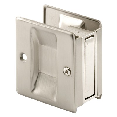 Prime-Line Pull Pocket Door Satin Nickel