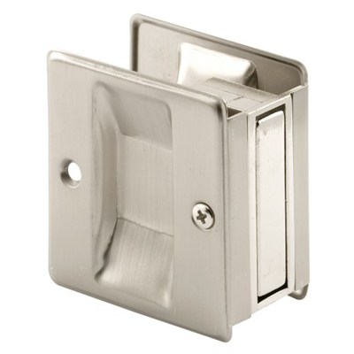 Prime-Line Pull Pocket Door Satin Nickel
