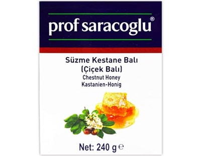 Prof Saracoglu Süzme Kestane Balı 240g