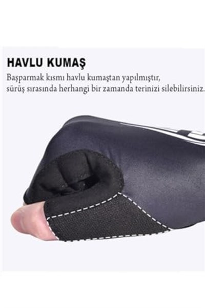 Profesyonel Bisiklet Eldiveni Siyah