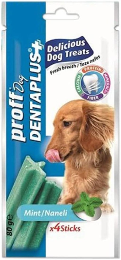 Proff Dog Dentaplus Naneli Köpek Ödül Çubuğu X4 Sticks
