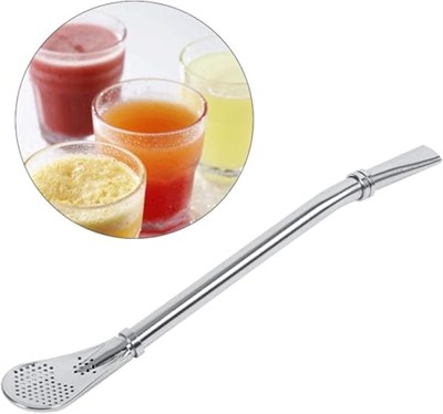 Promar pipet, paslanmaz çelik, 1 adet, el aleti (Yerba Mate Bombilla)
