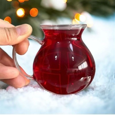 Promosyonca Keyfi Ala Borosilikat Cam Çay Bardağı Seti, 200ml, 6lı, Termisil Kupa, Şık ve Dayanıklı (6)