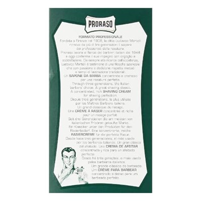 Proraso 2019125 Tıraş Kremi, Okaliptüs Yağı Ve Mentollü