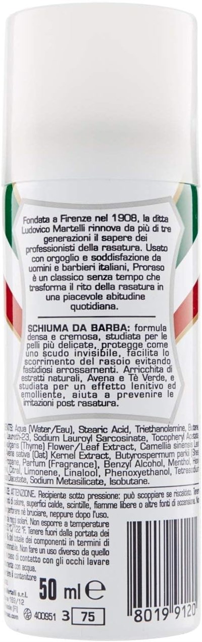 Proraso Tıraş Köpüğü - Yeşil Çay Özlü 50 ML