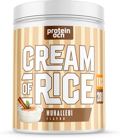 Proteinocean Cream of Rice Pirinç Kreması Muhallebi 1kg 20 Servis - Seçenekler: Muhallebi, Blueberry Muffin, Lemon Cheesecake, Çikolata...