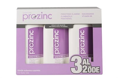 Prozinc Kepekli ve Yağlı Saçlar Arındırıcı Şampuan 300 ml 3 Al 2 Öde