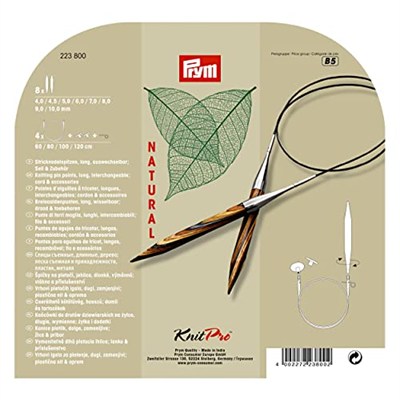 Prym 223800 Yuvarlak Örgü İğnesi Seti NATURAL 4,0-10,0 mm