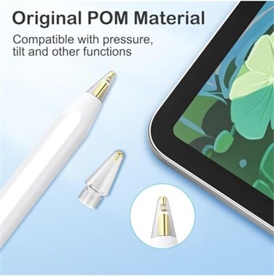 PSR Aksesuar Apple Pencil Uyumlu Yedek Kalem Uçları – 6’lı Set | Özel Taşıma Kutulu (Pembe)