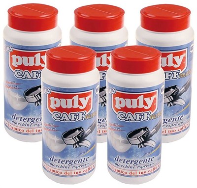 Puly CAFF 10.49 /kg kahve makinesi temizleyici, kahve yağ temizleyici artı, 5 adet, 900 g, toz halinde
