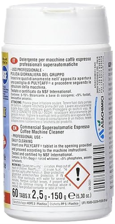 Puly Caff Pastiglie 60 x 2,5gr Tablet Deterjan