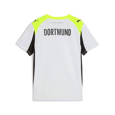 Puma Borussıa Dortmund 25/26 Genç Deplasman Forması,Silver Mist-Yellow Alert 11-12 Yaş