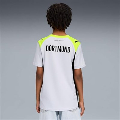 Puma Borussıa Dortmund 25/26 Genç Deplasman Forması,Silver Mist-Yellow Alert 13-14 Yaş