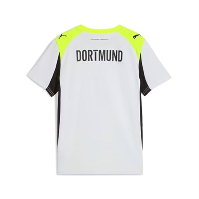 Puma Borussıa Dortmund 25/26 Genç Deplasman Forması,Silver Mist-Yellow Alert 11-12 Yaş