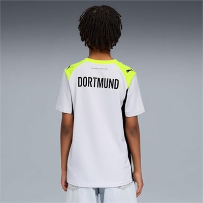 Puma Borussıa Dortmund 25/26 Genç Deplasman Forması,Silver Mist-Yellow Alert 11-12 Yaş