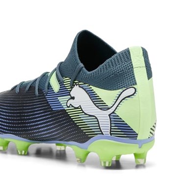 PUMA Erkek/Unisex FUTURE 7 MATCH FG/AG-Gray Skies-PUMA White-Fizzy Apple Mid Boot 40