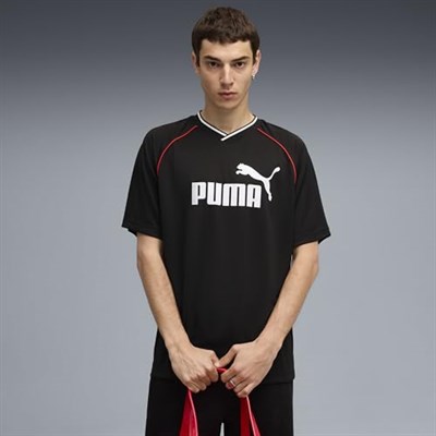 Puma ESS Football Jersey PUMA Black Formalar Erkek