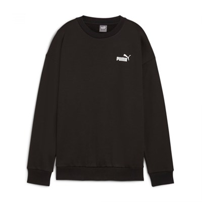 PUMA ESS+ Relaxed Small Logo Crew Sweatshirt Kadın