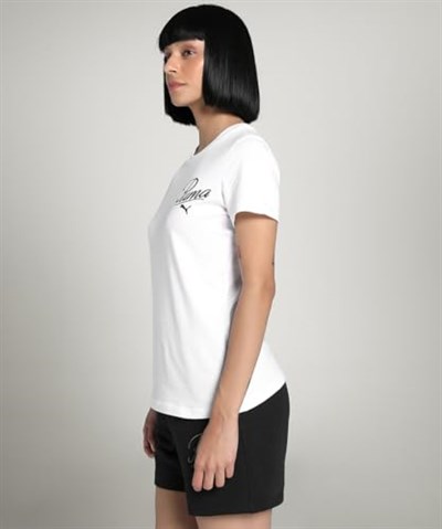 PUMA Ess Script Tee Tees Üniseks Yetişkin