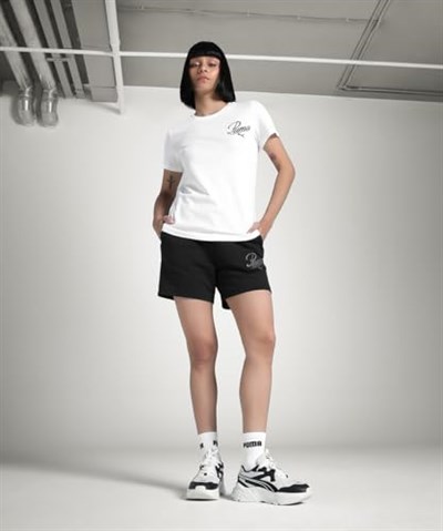 PUMA Ess Script Tee Tees Üniseks Yetişkin