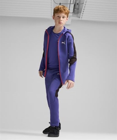 PUMA EVOSTRIPE FZ Hoodie DK Mont Üniseks Çocuk
