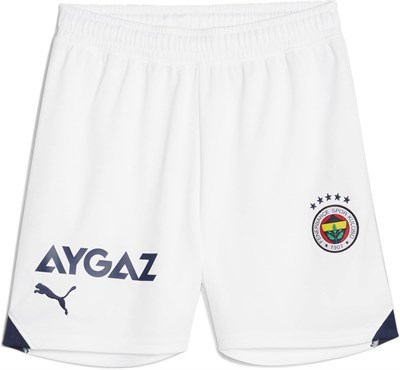 Puma Fenerbahçe Shorts Replica Jr Genç/Çocuk Fenerbahçe 2023/2024 Futbol Şortu 77202202 Beyaz