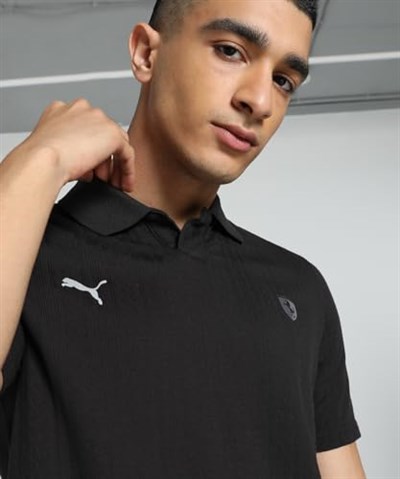 PUMA Ferrari Style Polo Jacquard Polo Tişört Unisex Yetişkin