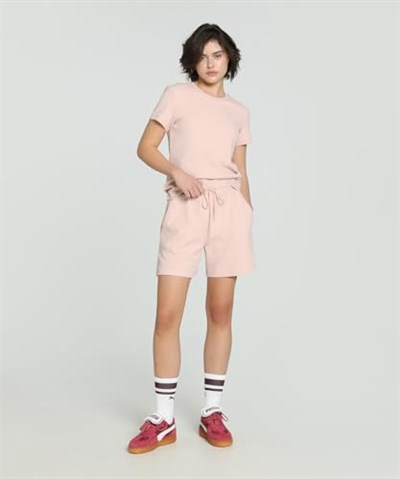 Puma Her High-Waist Kadın Bej Günlük Stil Şort