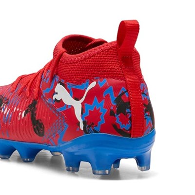 PUMA Kids FUTURE 8 MATCH PLAYMAKERS FG/AG Genç Krampon, PUMA Red-PUMA Black-Ultra Blue, 33_1_2