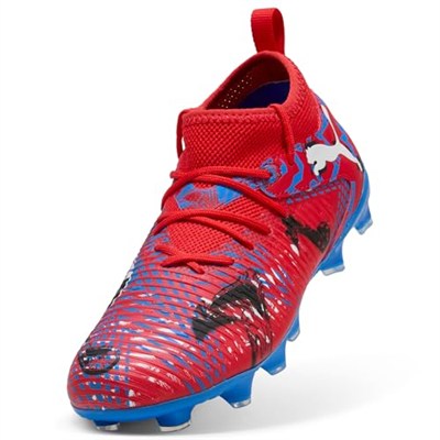 PUMA Kids FUTURE 8 MATCH PLAYMAKERS FG/AG Genç Krampon, PUMA Red-PUMA Black-Ultra Blue, 33_1_2