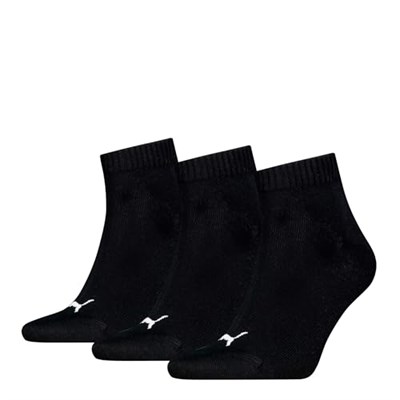 PUMA Plain Recycled Cotton Quarter Çorap Üniseks Yetişkin