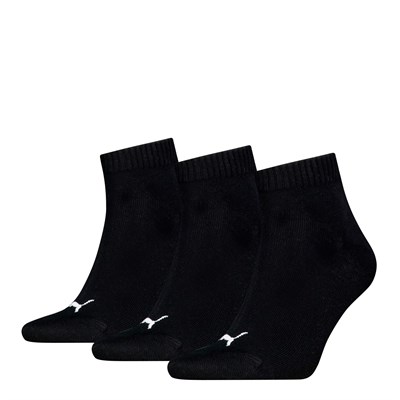PUMA Plain Recycled Cotton Quarter Çorap Üniseks Yetişkin