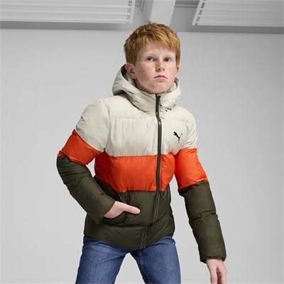 PUMA Poly Hooded Puffer Jacket Polyball Üniseks Yetişkin