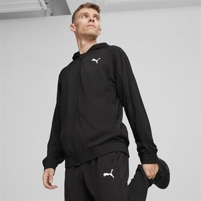 PUMA Puma Fit Woven Full Zip ceket Dokuma ceket Üniseks Yetişkin