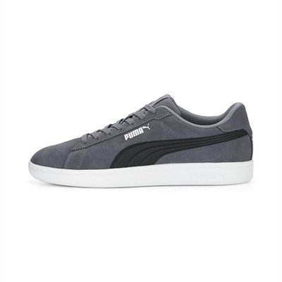Puma Smash 3.0 Sneakers Unisex Yetişkin Spor Ayakkabı, PUMA Black-PUMA White, 40