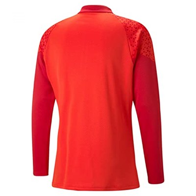 PUMA Teamcup antrenman tişörtü, 1/4 fermuarlı Slim Fit Top Erkek