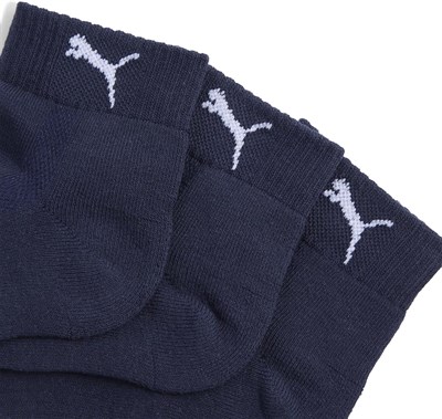 PUMA Üniseks Cushioned Quarter çorap (3lü paket)