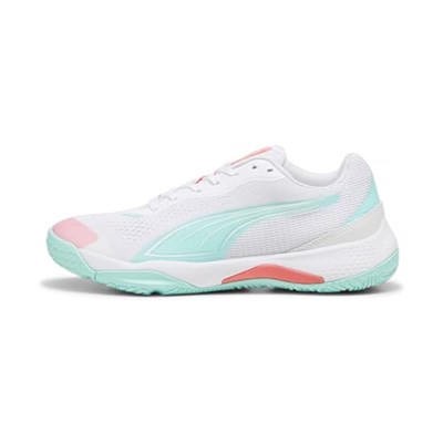 PUMA Unisex Solarstrike Iii W+ salon spor ayakkabısı, Puma Beyaz Elektrikli Nane, 43 EU