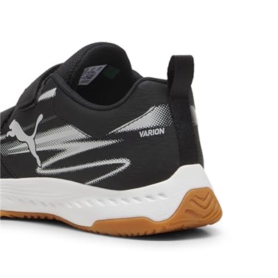 PUMA Varion II V Jr İç Mekan Saha Ayakkabısı, Siyah-Havalı Açık Gri Sakız, UK 43, Puma Siyah Soğuk Açık Gri Sakız, 43 EU