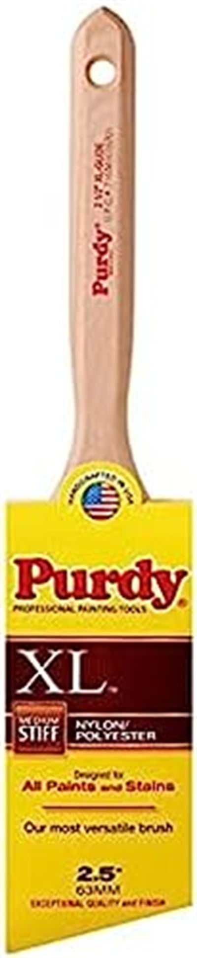 Purdy 144152325 XL Glide Naylon/Polyester Fırça Açı Kanatı, Siyah, 6,4 cm