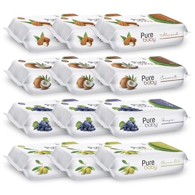Pure Baby Islak Havlu 12x50 (600 Yaprak)