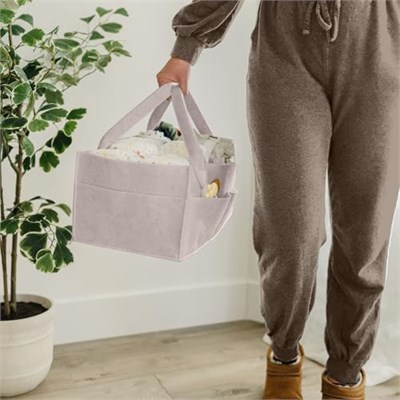 PUTSKA Bebek Bezi Caddy Organizatör Kreş Sepeti - Bebek Sepeti Bebek Duş Listesi İçin Hediye Kaydı. Bebeğin Temel Olması Gerekenler. Yenidoğan Erkek Çocuk Odası Dekoru veya Kız Çocuk Odası Dekoru veya