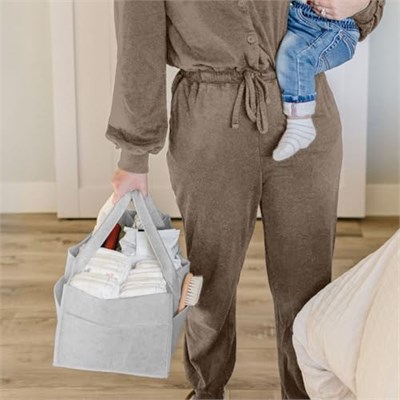 PUTSKA Bebek Bezi Caddy Organizatör Kreş Sepeti - Bebek Sepeti Bebek Duş Listesi İçin Hediye Kaydı. Bebeğin Temel Olması Gerekenler. Yeni Doğan Erkek Çocuk Odası Dekoru veya Kız Çocuk Odası Dekoru