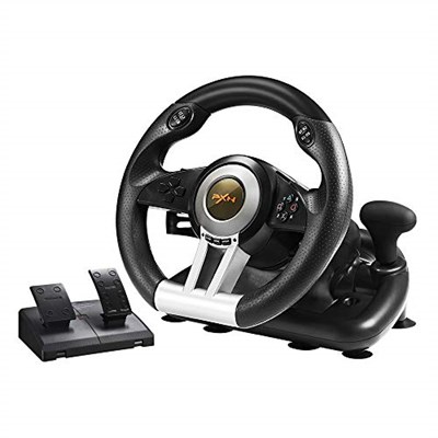 PXN V3 Pro direksiyon, 180 derece, evrensel, USB, pedallı direksiyon, PS3, PS4, Xbox One, Switch için, siyah