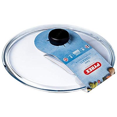 Pyrex 4937234 tencere/tava için cam kapak, 28 cm, şeffaf