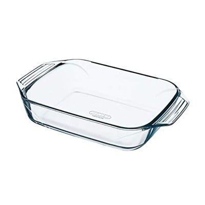 Pyrex - Karşı konulmaz - Dikdörtgen cam pişirme kalıbı, şeffaf, 31 x 20 cm
