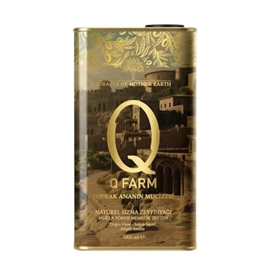 Q FARM DOGRU HASAT ZEYTINYAGI TENEKE 1000 ML