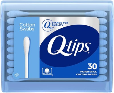 Q-tips Swabs Seyahat Paketi, 30 Sayılı, 1 adet mavi